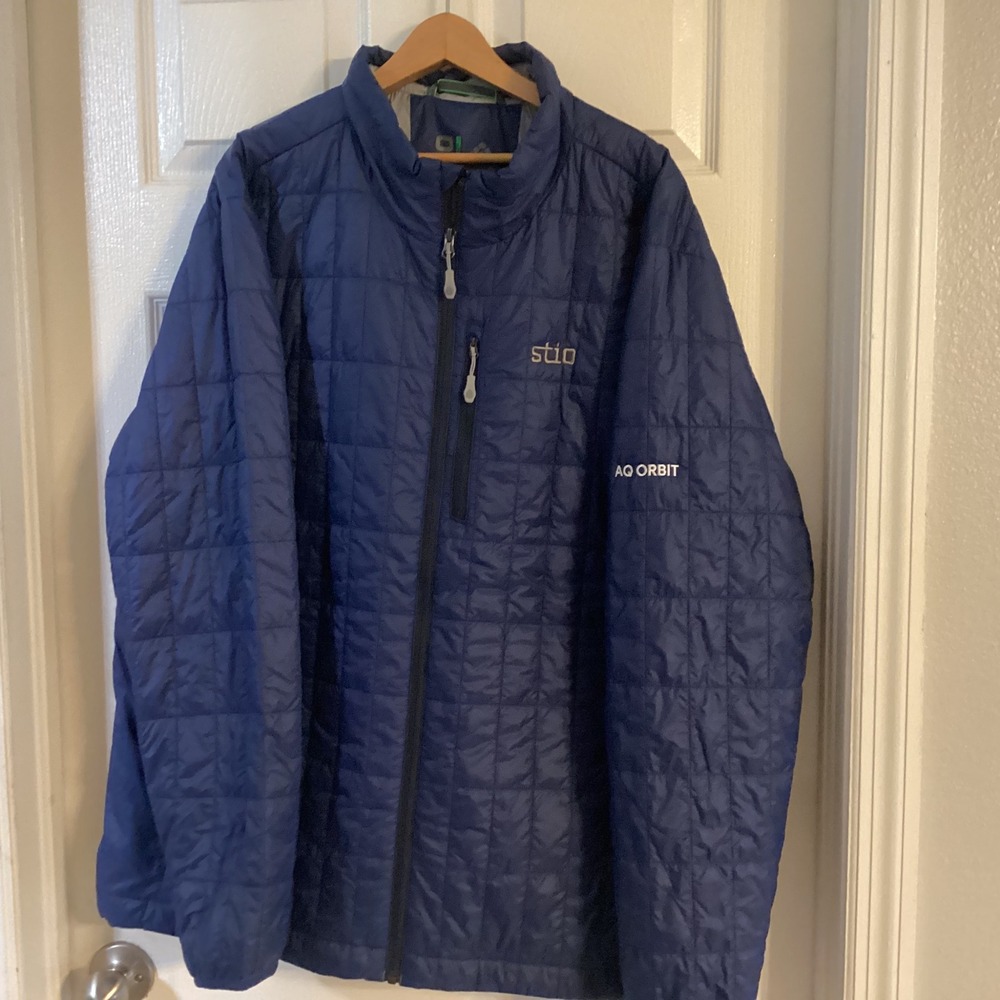 New with tags Stio  AQ Orbit Quilted Puffer Jacket Men's XX-Large Blue Insulated